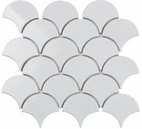 Плитка ORRO Ceramic White Scales 25.9x27.9 см, поверхность глянец