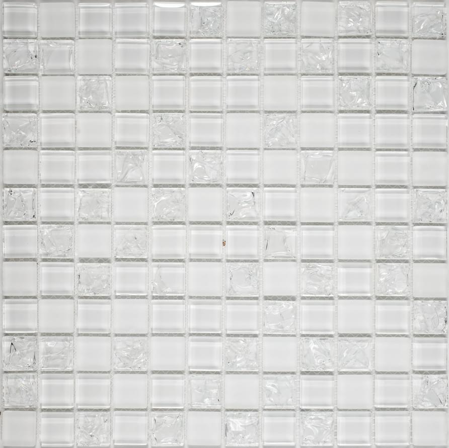 ORRO Glass White Crush 30x30