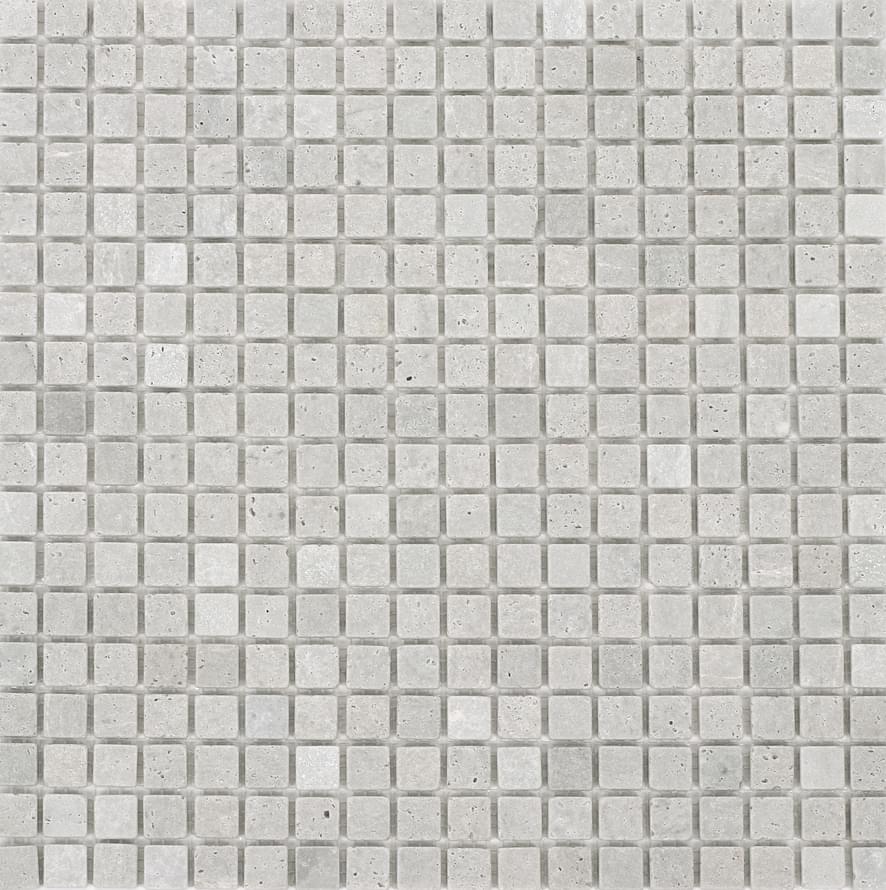 Плитка ORRO Stone Травертин Серый Матовый 1.5x1.5 30.5x30.5 см, поверхность матовая