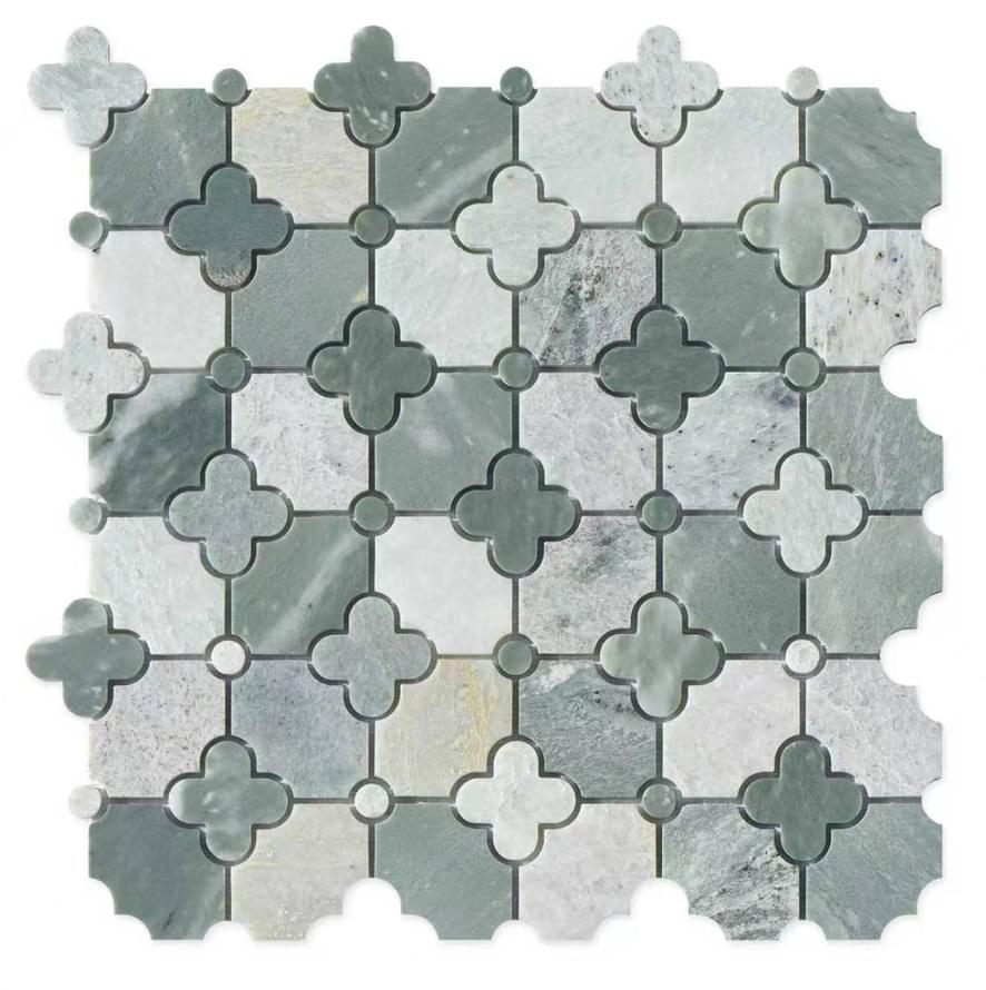 Плитка ORRO Stone Эстетик Грин 29.8x29.8 см, поверхность полированная
