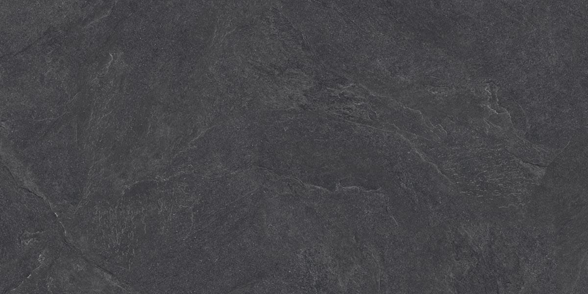 Плитка Ocean Ceramic Porcelain Carbonio Nero 60x120 см, поверхность матовая
