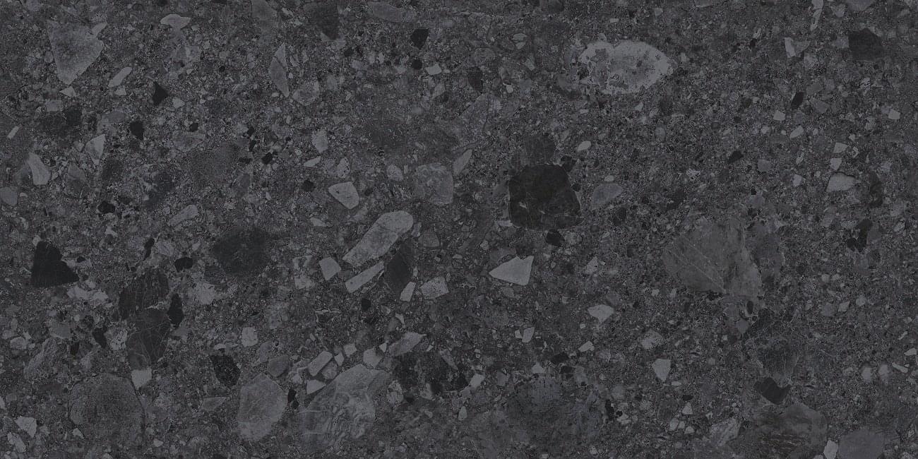 Плитка Ocean Ceramic Porcelain Fossil Svart 60x120 см, поверхность матовая