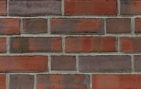 Плитка Olfry Brick Rot-Blau-Bunt Deluxe 7.1x24 см, поверхность матовая, рельефная