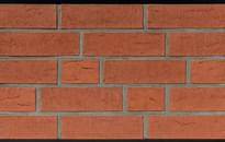 Плитка Olfry Brick Rubinrot Wasserstrich 5.2x24 см, поверхность матовая, рельефная