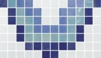 Плитка Onix Mosaico Borders Cenefa 13 Blue 18.2x31.1 см, поверхность глянец