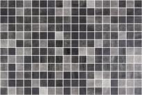 Плитка Onix Mosaico Colour Blends Black Scandinavian 31x46.7 см, поверхность глянец