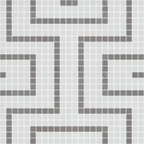 Плитка Onix Mosaico Deco Patterns Labyrinth Grey 62.2x62.2 см, поверхность микс