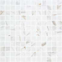 Плитка Onix Mosaico Eco Stones Calacatta Gold Matte 31.1x31.1 см, поверхность матовая, рельефная