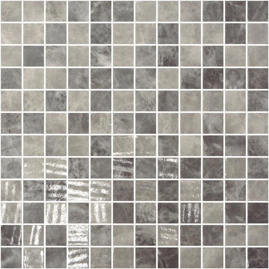 Onix Mosaico Eco Stones Gray Silver Mix 31.1x31.1