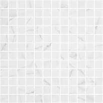 Плитка Onix Mosaico Eco Stones Venato White Matte 31.1x31.1 см, поверхность матовая, рельефная