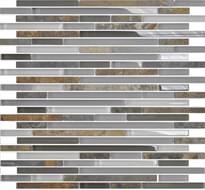 Плитка Onix Mosaico Fussingstone Line Grey 30x30 см, поверхность микс