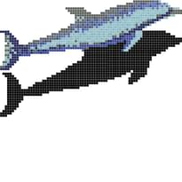 Плитка Onix Mosaico Happy Pools Delfin S 002 133x200 см, поверхность глянец
