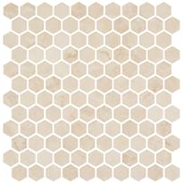 Плитка Onix Mosaico Hex Eco Stones Crema Marfil Matte 30.1x29 см, поверхность матовая