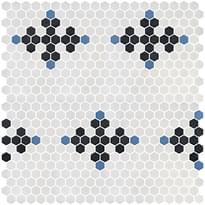 Плитка Onix Mosaico Hex Geo Patterns 17 30.1x29 см, поверхность матовая