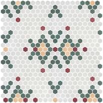 Плитка Onix Mosaico Hex Geo Patterns 20 30.1x29 см, поверхность матовая