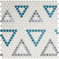 Плитка Onix Mosaico Hex Geo Patterns 8 60.3x58.1 см, поверхность микс