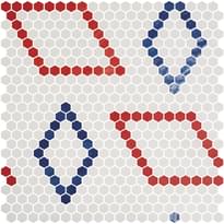 Плитка Onix Mosaico Hex Geo Patterns 9 60.3x58.1 см, поверхность матовая