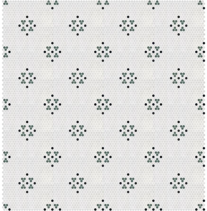 стекло фабрики Onix Mosaico коллекция Hex Geo Patterns