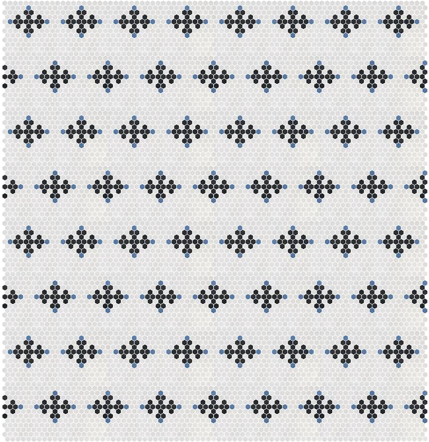 стекло фабрики Onix Mosaico коллекция Hex Geo Patterns