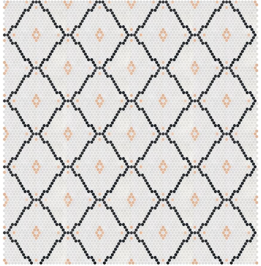 стекло фабрики Onix Mosaico коллекция Hex Geo Patterns