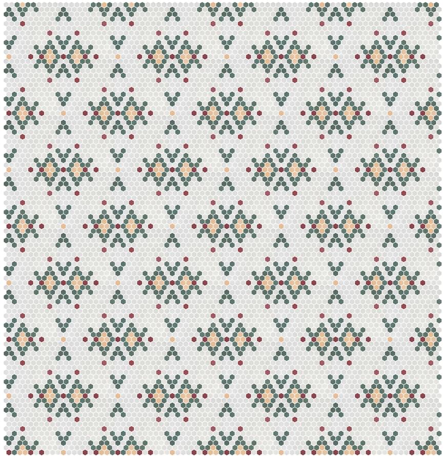 стекло фабрики Onix Mosaico коллекция Hex Geo Patterns