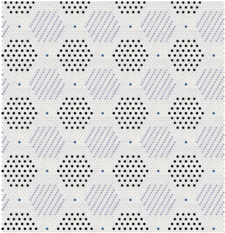 стекло фабрики Onix Mosaico коллекция Hex Geo Patterns