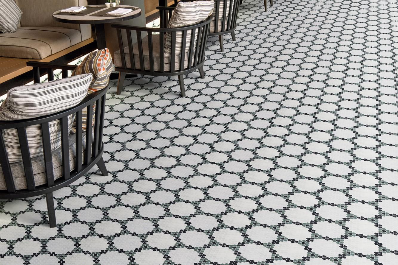 стекло фабрики Onix Mosaico коллекция Hex Geo Patterns
