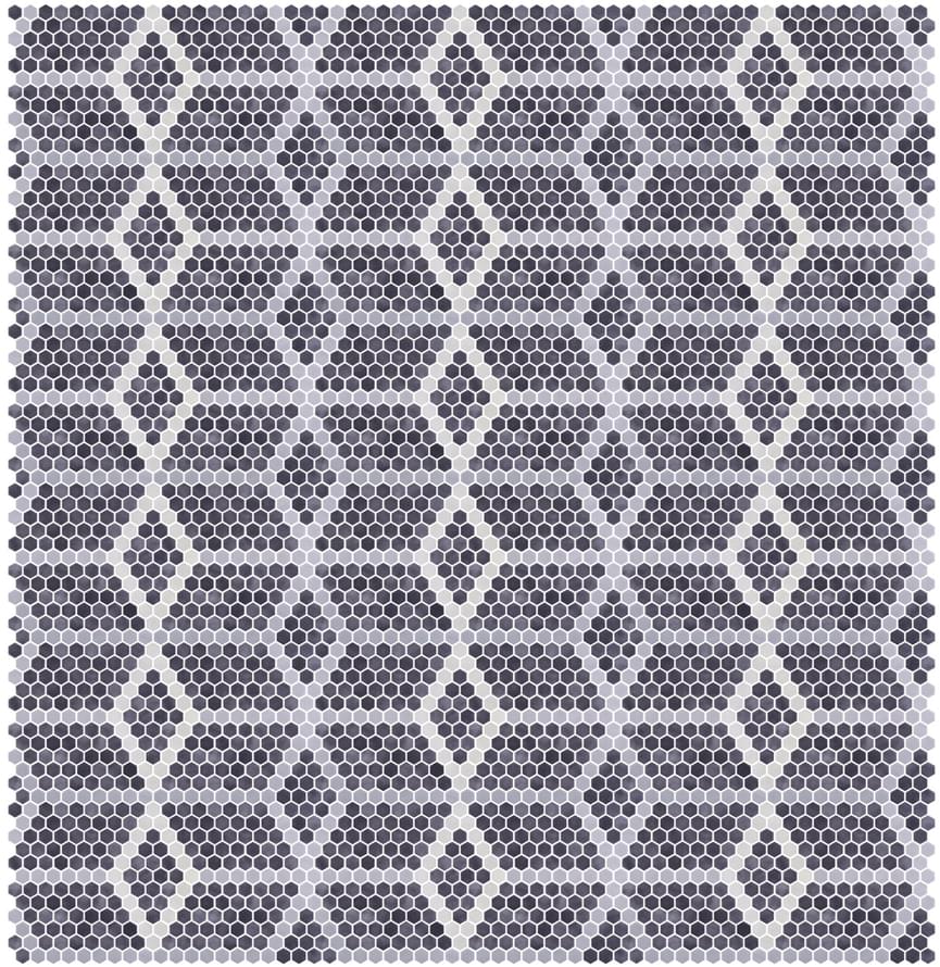 стекло фабрики Onix Mosaico коллекция Hex Geo Patterns