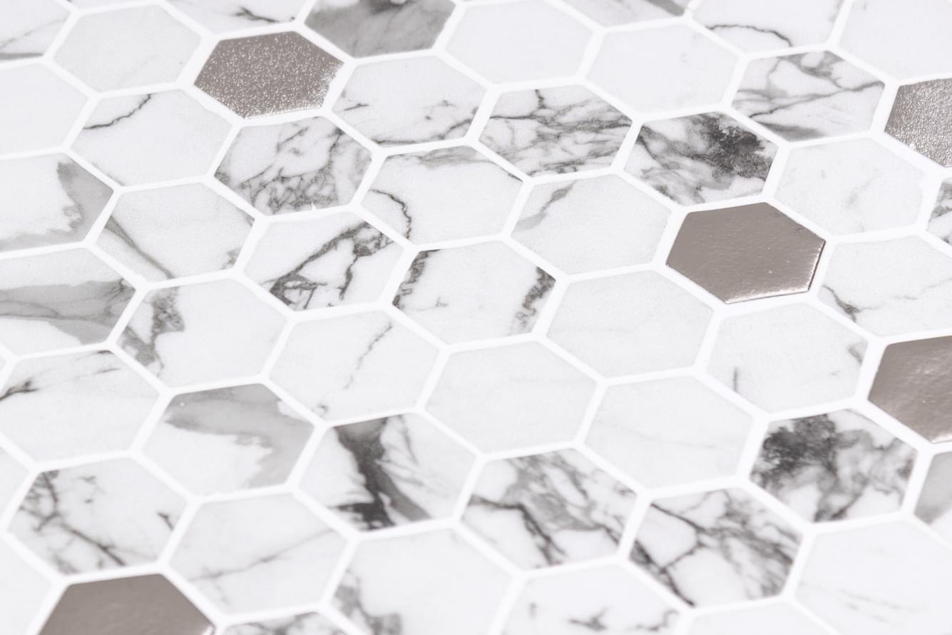 стекло фабрики Onix Mosaico коллекция Hex Marmoreal