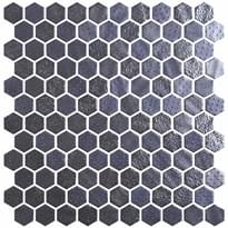 Плитка Onix Mosaico Hex Metal Blends Black 30.1x29 см, поверхность микс, рельефная