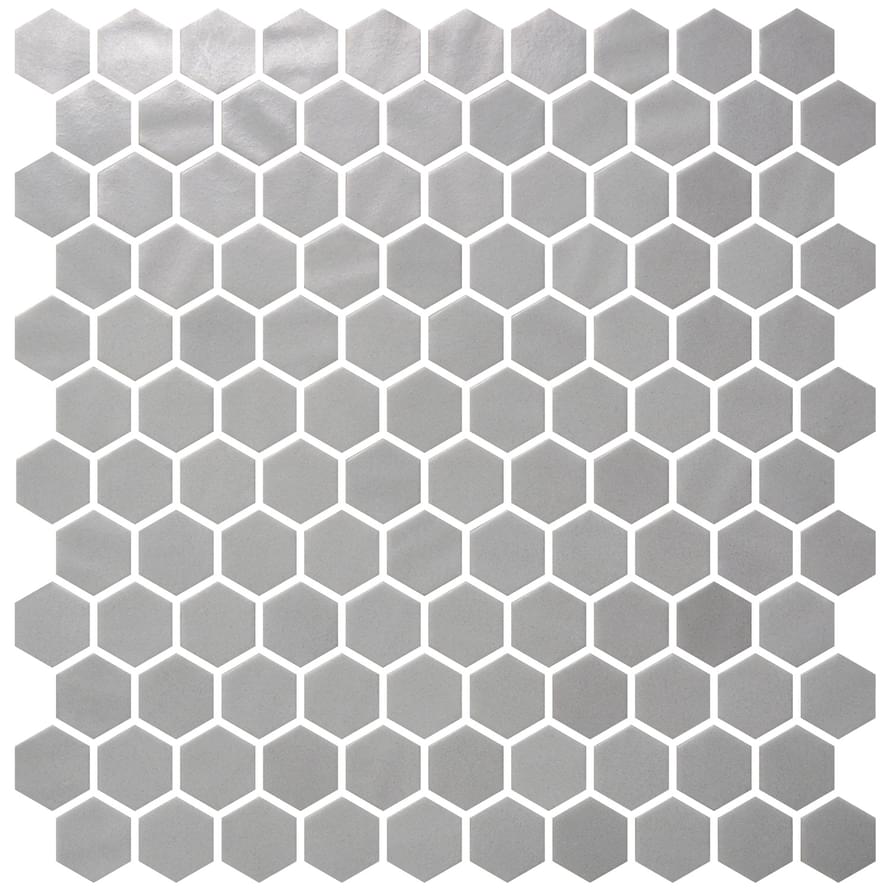 Onix Mosaico Hex Natureglass Smooth Grey 30.1x29