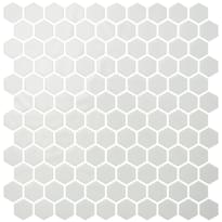 Плитка Onix Mosaico Hex Natureglass White Matte 29x30.1 см, поверхность матовая