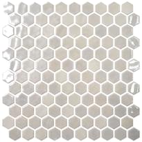 Плитка Onix Mosaico Hex Opalo White 30.1x29 см, поверхность глянец