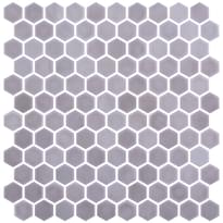 Плитка Onix Mosaico Hex Stoneglass Light Brun 30.1x29 см, поверхность матовая