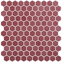 Плитка Onix Mosaico Hex Stoneglass Russet 30.1x29 см, поверхность матовая