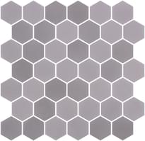 Плитка Onix Mosaico Hex Stoneglass Xl Light Brun 28.4x28.6 см, поверхность полуматовая