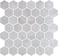 Плитка Onix Mosaico Hex Xl Zelik Grey 28.4x28.6 см, поверхность глянец