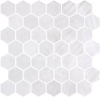 Плитка Onix Mosaico Hex Xl Zelik White 28.4x28.6 см, поверхность глянец