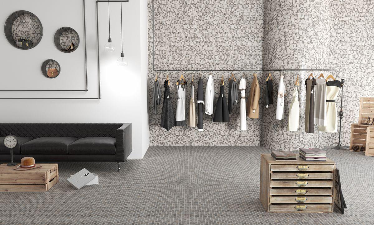 стекло фабрики Onix Mosaico коллекция Hex Zement