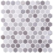 Плитка Onix Mosaico Hexagon Blends Dove 30.1x29 см, поверхность микс