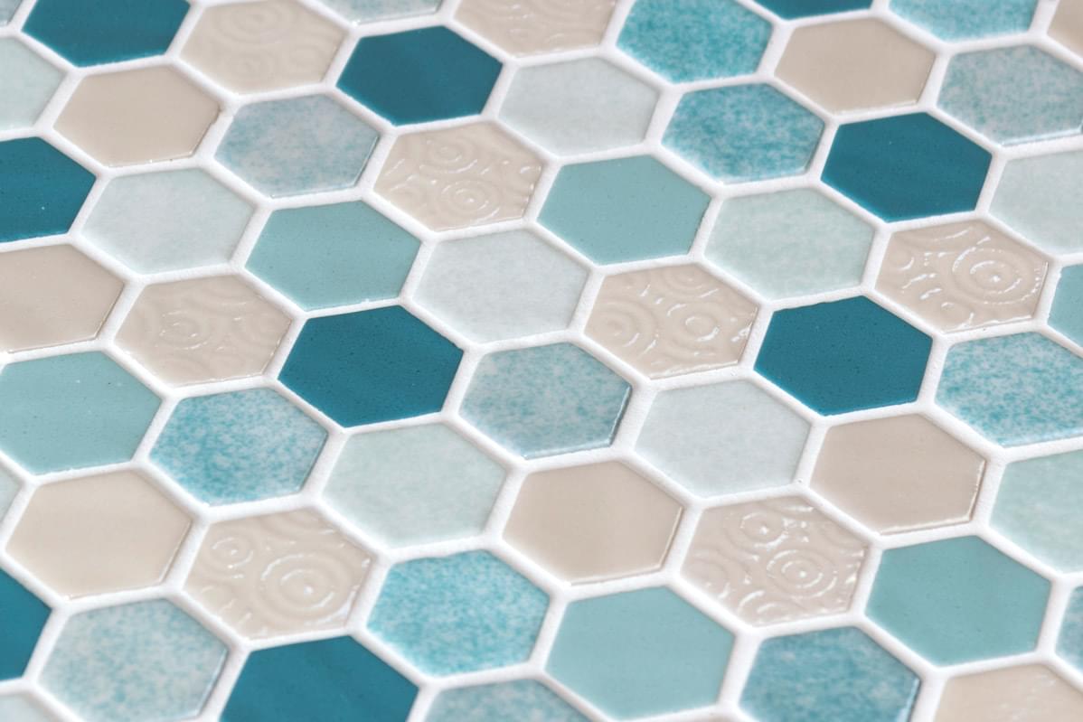стекло фабрики Onix Mosaico коллекция Hexagon Blends