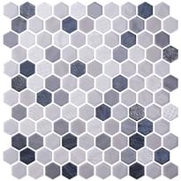 Плитка Onix Mosaico Hexagon Blends Shadow 30.1x29 см, поверхность микс