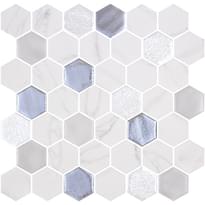 Плитка Onix Mosaico Hexagon Blends Xl Fossil 28.4x28.6 см, поверхность микс