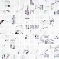 Плитка Onix Mosaico Marmoreal Fosco Matte 31.1x31.1 см, поверхность матовая, рельефная