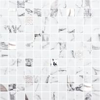 Плитка Onix Mosaico Marmoreal Fosco Silver 31.1x31.1 см, поверхность микс