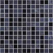 Плитка Onix Mosaico Metal Blends Metal Black 31.1x31.1 см, поверхность микс, рельефная