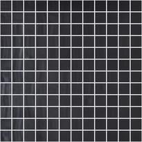 Плитка Onix Mosaico Natureglass Black Matte 31.1x31.1 см, поверхность матовая