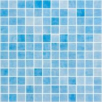 Плитка Onix Mosaico Nieve Antislip Azul Celeste 25251 Seda 31.1x31.1 см, поверхность матовая