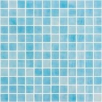Плитка Onix Mosaico Nieve Antislip Azul Claro 25252 Seda 31.1x31.1 см, поверхность матовая
