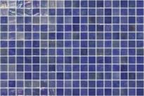 Плитка Onix Mosaico Opalescent Azul Marino 31x46.7 см, поверхность глянец